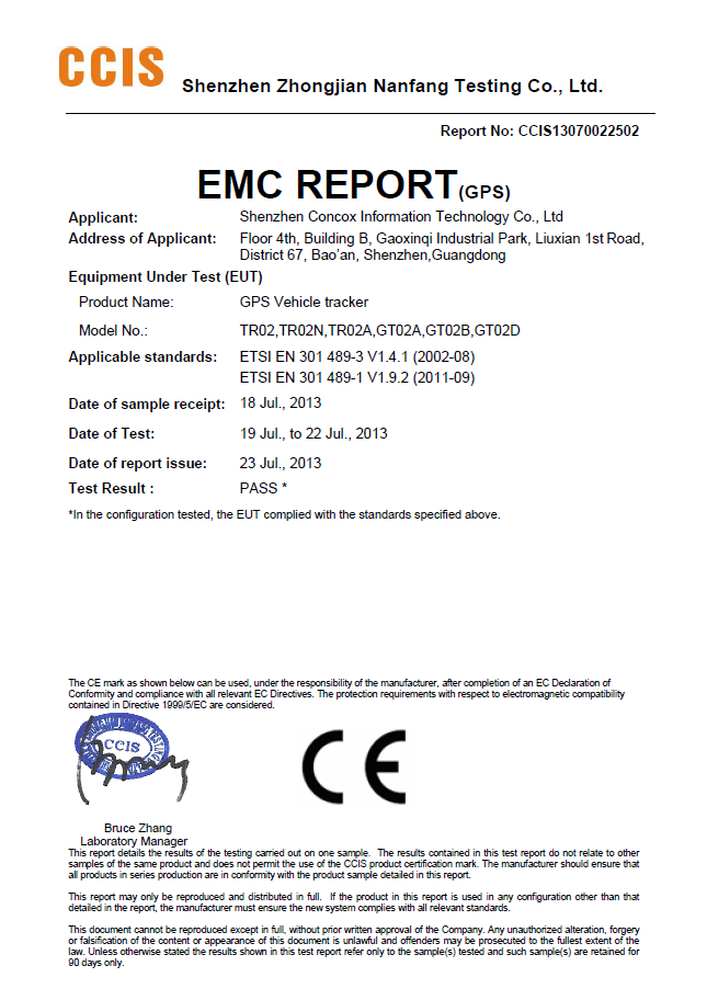 tr02-emc report gps